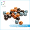China imitated colorful 4mm round ball turquoise stone beads